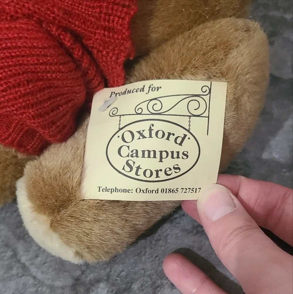 NWT Vintage Oxford Campus The Oxford Bear 12